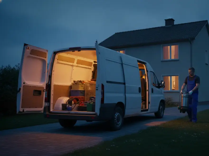 Pompe de relevage eaux usées à L'Aiguillon-la-Presqu'île : pompe de relevage en sortie de fosse septique (illustration)
